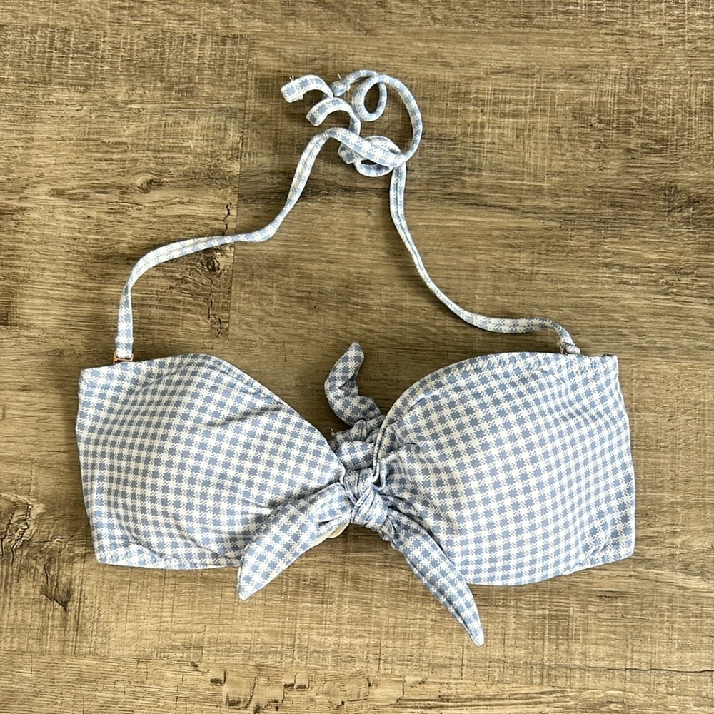 Eberjey Gingham Lola Bikini Top M